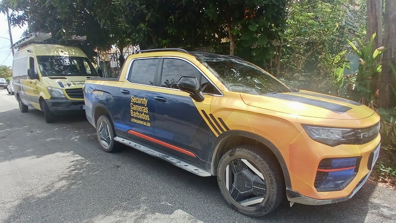Security Cameras Barbados branded fleet vehicles
